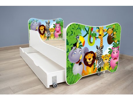TOP BEDS Happy Kitty Dečiji krevet 160x80 + fioka Madagascar