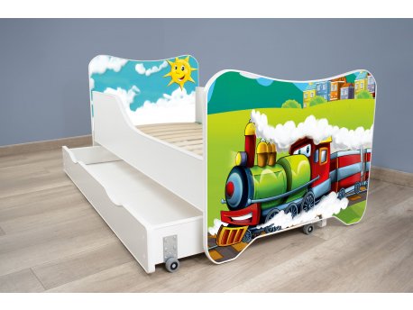TOP BEDS Happy Kitty Dečiji krevet 160x80 + fioka Choo Choo