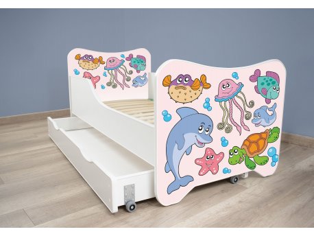 TOP BEDS Happy Kitty Dečiji krevet 160x80 + fioka Fishes