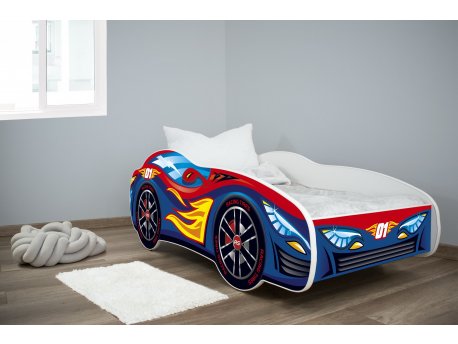 TOP BEDS Dečiji krevet 160x80 Red Blue Car