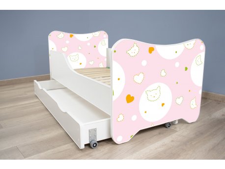 TOP BEDS Happy Kitty Dečiji krevet 140x70 + fioka Kitty