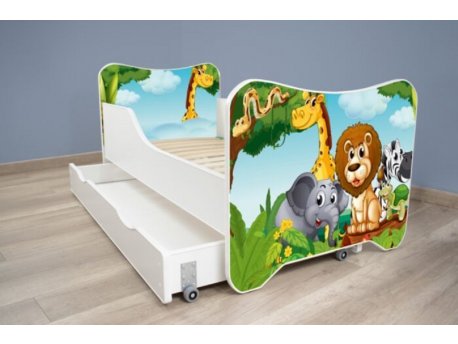 TOP BEDS Happy Kitty Dečiji krevet 140x70 + fioka Africa