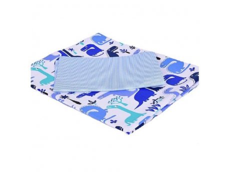 TOP BEDS Posteljina 140x100 - Blue Dino