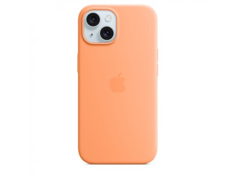 APPLE IPhone 15 Silicone Case w MagSafe - Orange Sorbet (mt0w3zm/a)