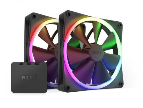 NZXT F140 RGB Twin Pack 140mm ventilator crni (RF-R14DF-B1)