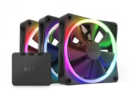 NZXT F120 RGB Triple Pack 120mm ventilator crni (RF-R12TF-B1)