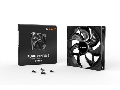 BE QUIET Pure Wings 3 BL107 140mm crni ventilator