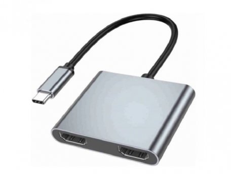 FAST ASIA Adapter-konvertor TIP C na 2xHDMI 4K+USB 3.0+TIP C (807)