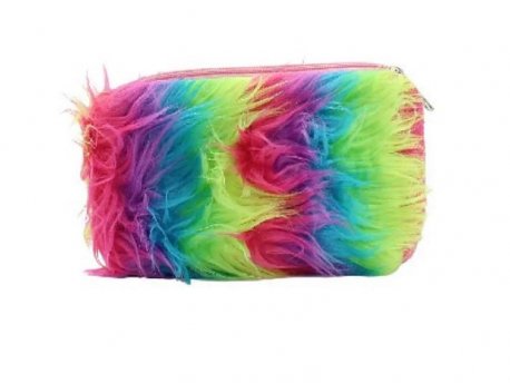 LUNA Zip čupava pernica Neon (16591)