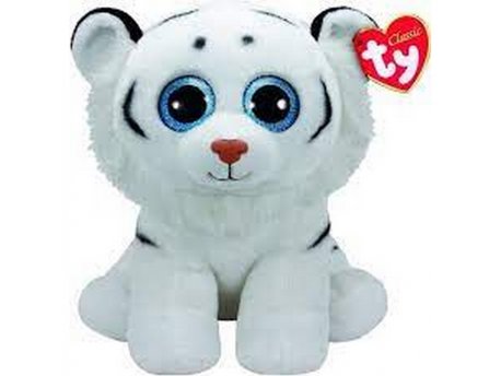 TY pliš Plišana igračka Beli tigar tundra
