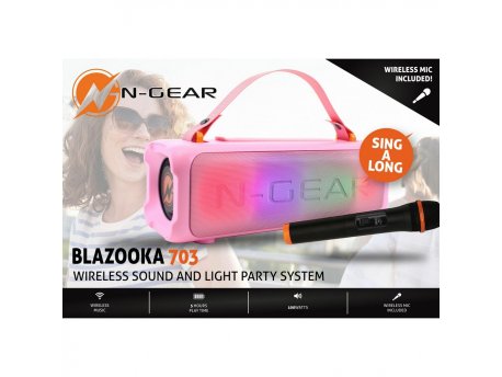 N-GEAR Blazooka zvučnik i mikrofon 703 pink