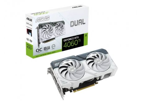 ASUS NVidia GeForce RTX 4060 Ti 8GB 128bit DUAL-RTX4060TI-O8G-WHITE grafička karta