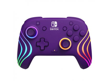 PDP Nintendo Switch Afterglow Wave Wireless Controller Purple
