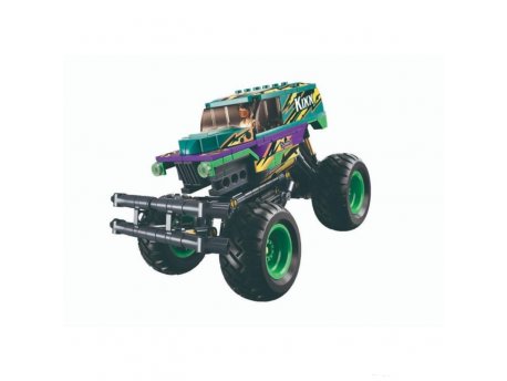 SLUBAN Kocke vozilo off road zeleni