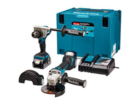 MAKITA Set LXT-DDF486, DGA504, BL1850Bx2, DC18RC, Makpac