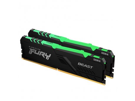 KINGSTON Memorija DDR4 32GB 3600MHz (2x16) Kingston Fury Beast RGB KF436C18BBAK2/32