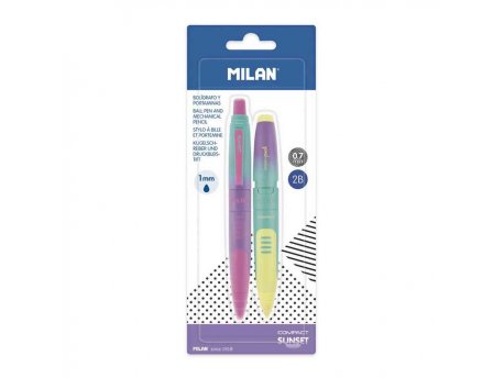 MILAN Set hemijska olovka i tehnička olovka (MLNBWM10438)