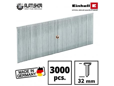 EINHELL ČAVLI - EKSERI ZA KLAMERICU 32X1 MM TIP J SET 3000 (4137874)
