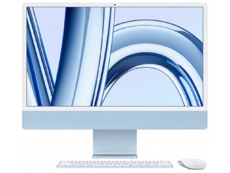 APPLE IMAC 24: BLUE/M3 8C CPU/8C GPU/8GB/256GB-ZEE (mqrc3ze/a)