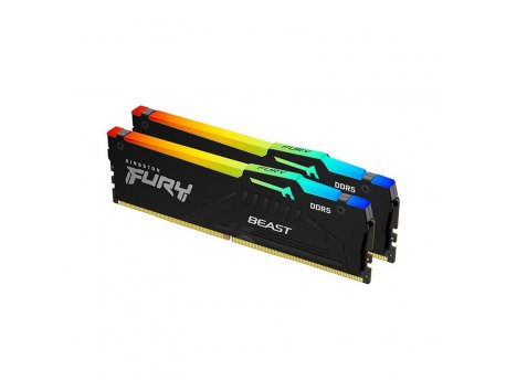 KINGSTON DIMM DDR5 16GB 2x8GB kit 6000MT/s KF560C36BBEAK2-16 FURY Beast RGB EXPO
