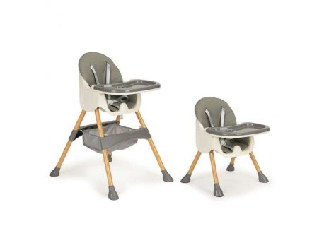 ECO TOYS Stolica za hranjenje 2u1 GRAY