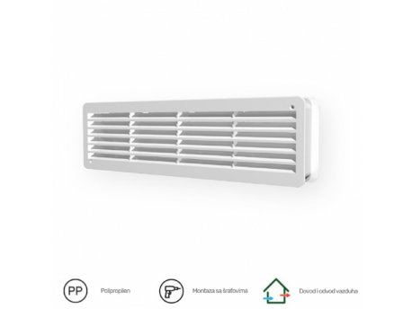 BBLINK ERA Žaluzina 4513DP Bela (450x131 mm)