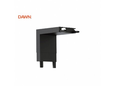 DAWN Magnetic slim konektor plafon-zid crni (26-A-LV)