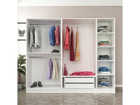 HANAH HOME Garderober Kale 190 White v2