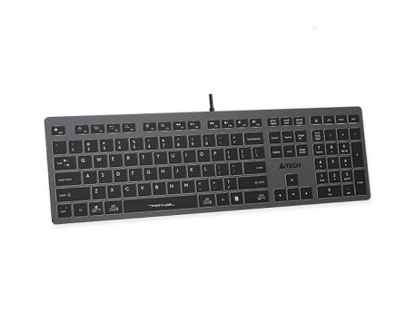 A4 TECH FX60 Scissor Switch Backlit USB US siva tastatura