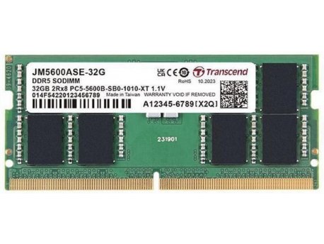 TRANSCEND SODIMM DDR5 32GB 5600MT/s JM5600ASE-32G