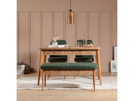HANAH HOME Trpezarijski set Vina 1070 Green Atlantic