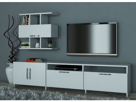HANAH HOME TV polica Neva White