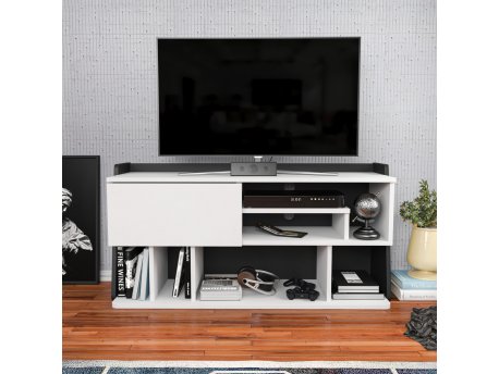 HANAH HOME TV polica Raca White Black
