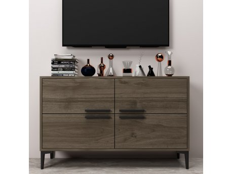 HANAH HOME TV polica Ctn Walnut