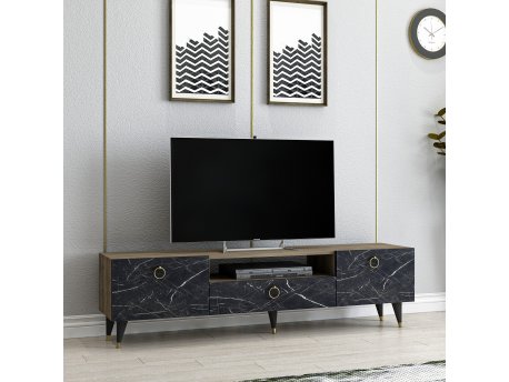 HANAH HOME TV polica Cavelli Walnut