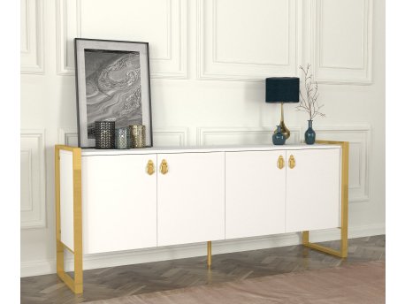 HANAH HOME Komoda Lost Console White Gold