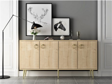 HANAH HOME Komoda Drop Sapphire Oak