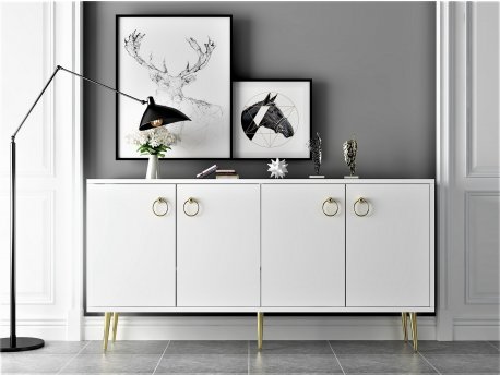 HANAH HOME Komoda Drop White