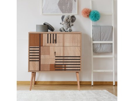 HANAH HOME Komoda City Trio Colorblock