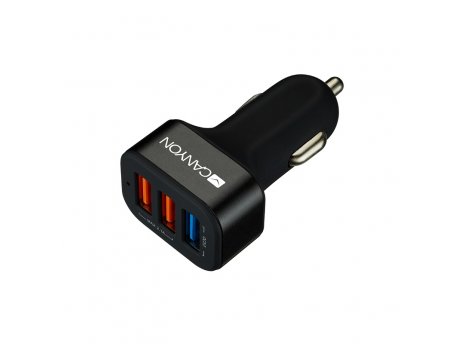 CANYON C-07 Univerzalni 3xUSB adapter za automobil (1 USB sa brzim punjačem QC3.0)