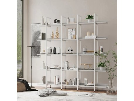 HANAH HOME Polica za knjige Loft White