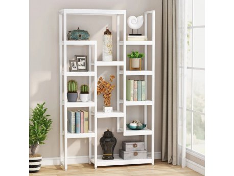 HANAH HOME Polica za knjige Zen White
