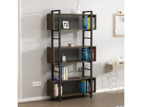 HANAH HOME Polica za knjige Still Walnut