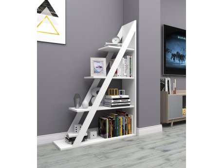 HANAH HOME Polica za knjige Arven White