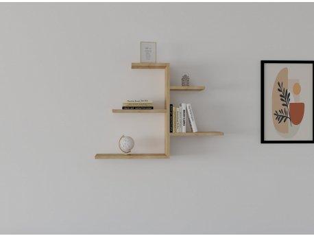 HANAH HOME Zidna polica Gami Sapphire Oak