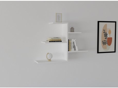 HANAH HOME Zidna polica Gami White