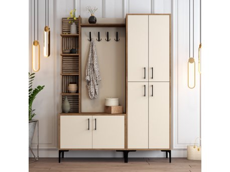 HANAH HOME Cipelarnik sa čivilukom Viyana DA Walnut Cream