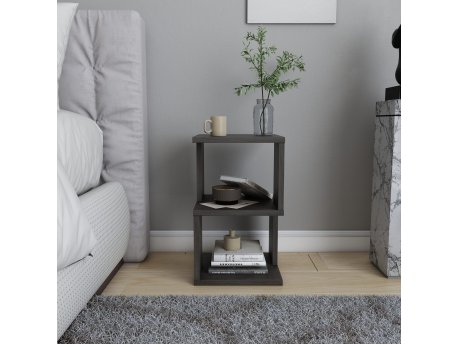 HANAH HOME Noćni stočić Carter Dark Oak