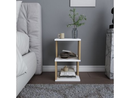 HANAH HOME Noćni stočić Carter White Oak