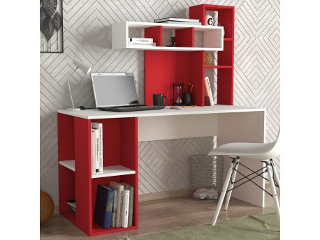 HANAH HOME Radni sto Coral White Red